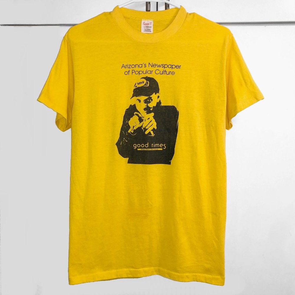 Vintage 80's GOOD TIMES MAGAZINE T-Shirt • Newsreal's Magazine  • Arizona Punk
